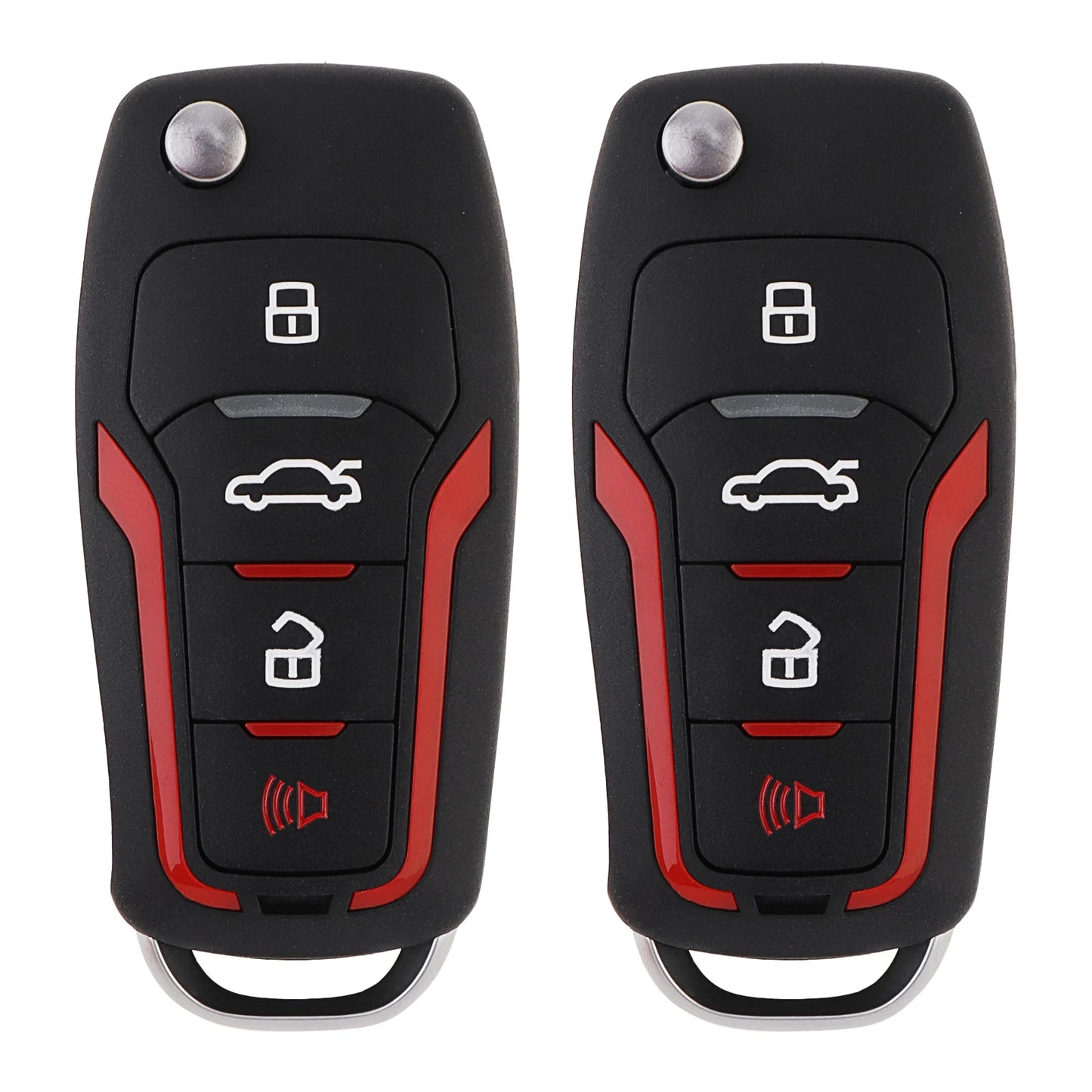 12V Universal Car Alarm Keyless Entry System Auto Alarm Security System with Remote Control, Siren Sensor