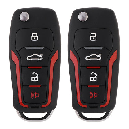 12V Universal Car Alarm Keyless Entry System Auto Alarm Security System with Remote Control, Siren Sensor