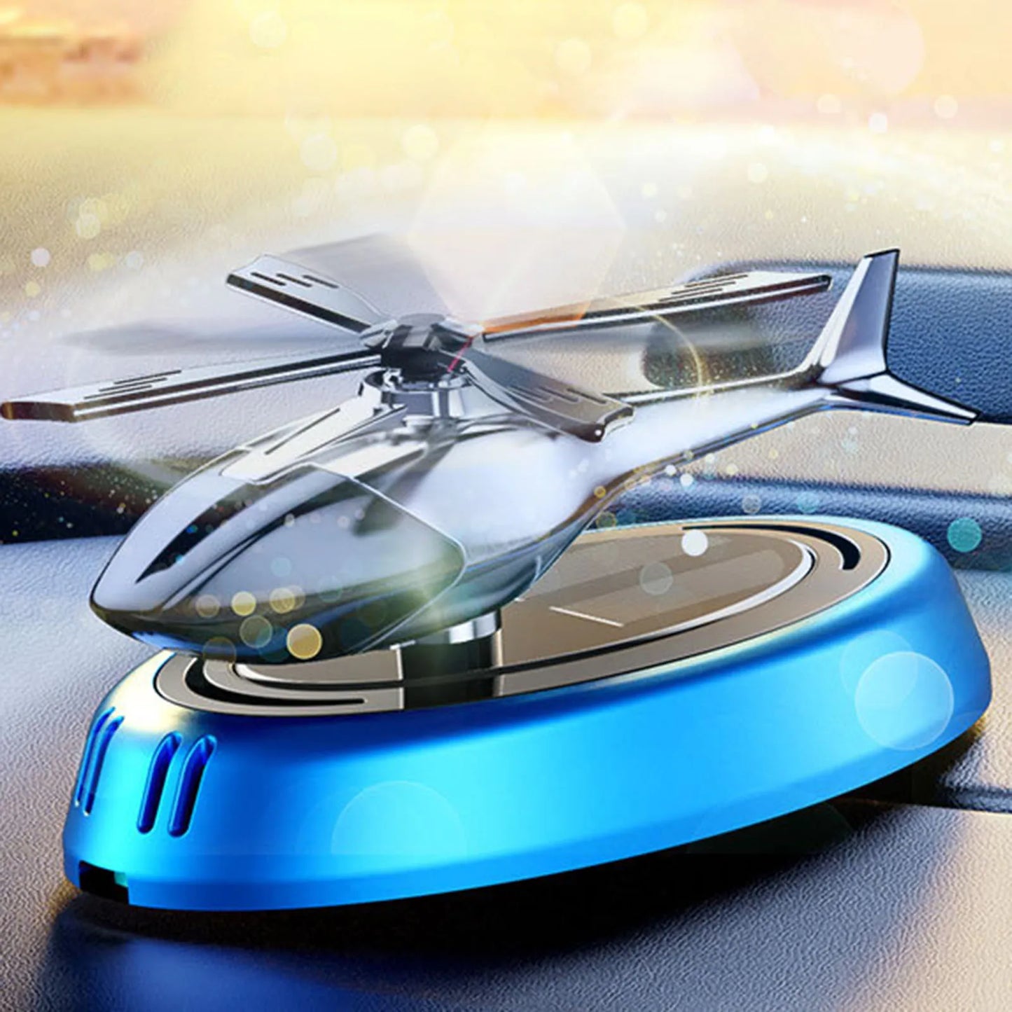 Car Air Freshener Helicopter Model Ornament Dashboard Decoration Perfume Diffuser for Car Bedroom Decor Multifunctional