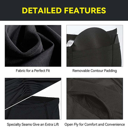 Mens Boxer Underwear Padded Shorts Butt Lifter Shapewear Hip Butt Enhancer Briefs Tummy Control Booty Booster Molded Boyshorts