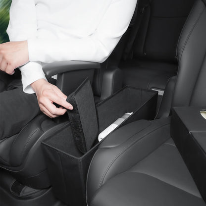 For 6-seater Tesla Model YL second row seat aisle storage box, multi-purpose storage box in the car, 2 styles to choose from