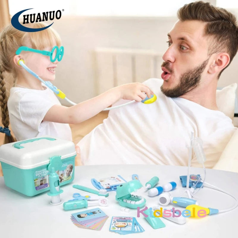 Doctor Play Set for Kid Medical Kit Pretend Play Dentist Toy Nurse Role Play with Stethoscope Educational Learning Gift for kids