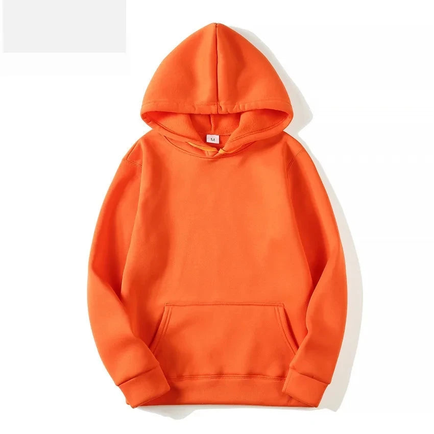 Men's autumn and winter new color solid color multi color optional hooded sweatshirt+pants fashionable casual sports set s-3XL