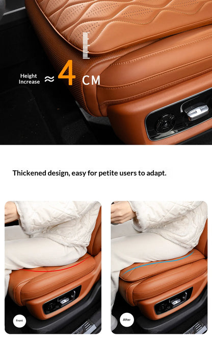 Wave style car seat cushion, creative accessory for car interior. Breathable and ventilated, suitable for all seasons
