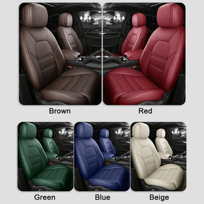 For Audi Q7 4L 2006 2007 2008 2009 2010 2011 2012 2013 2014 2015 Nappa Leather Custom Car Seat Covers Set Protector Accessories