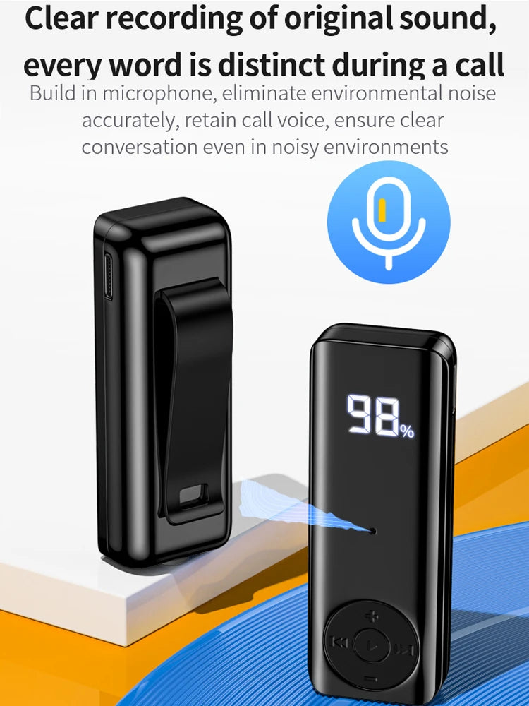 Bluetooth 5.3 Receiver Adapter Wireless Audio Adapter 3.5mm AV/AUX Jack ANC+ENC Active Noise Reduction Reciever For Car PC