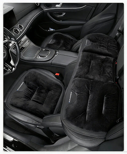 Car Seat Cushion For Ford Ranger T9 T7 T1 Raptor Warm Flannel Thick Plush Universal Rear Seat Backrest Protector Cover