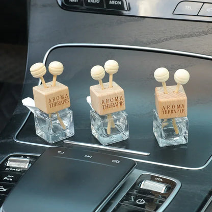 1/5PCS Car Ornament Air Conditioner Perfume Empty Bottle Indoor Cute Aromatherapy Clip Air Vent Perfume Bottle Clip Glass