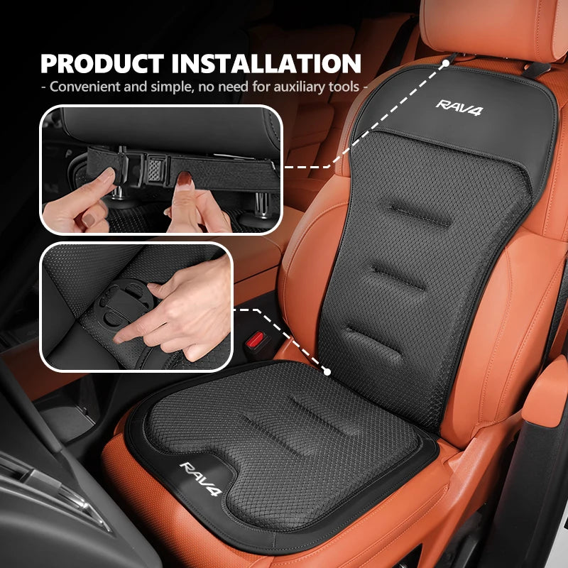 Car Seat Cover Ice Silk Backrest Cushion Rearseat Protector Mat For Toyota RAV4 20 30 XA30 2007 2009 2010 2011 2012 2013 2006