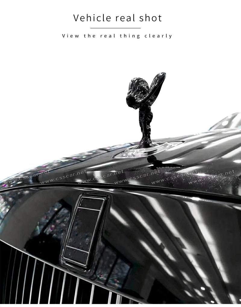 For Rolls Royce Ghost Phantom Cullinan Wraith Hood Badge LOGO Car Angel Goddess Crystal Emblems Exterior Accessories