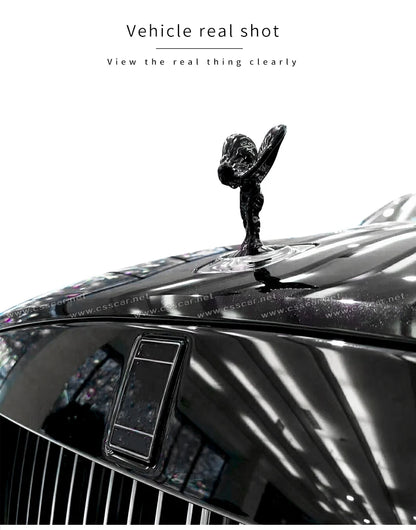For Rolls Royce Ghost Phantom Cullinan Wraith Hood Badge LOGO Car Angel Goddess Crystal Emblems Exterior Accessories