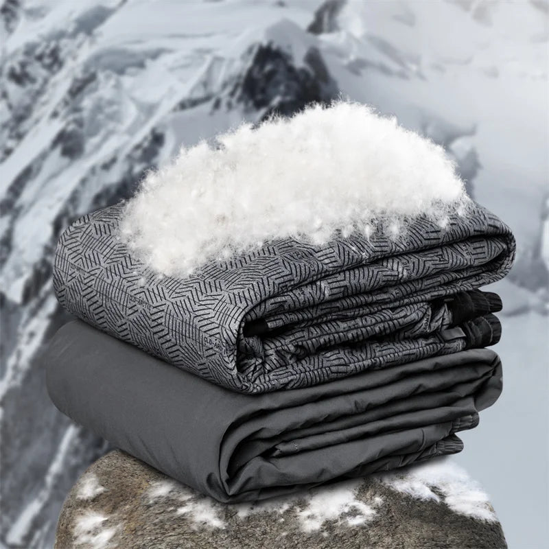 Ture 90% White Duck Down Trousers High Luxury Men Winter Thick Outdoor Pants Male Elastic Waist Duck Down Warm Trousers
