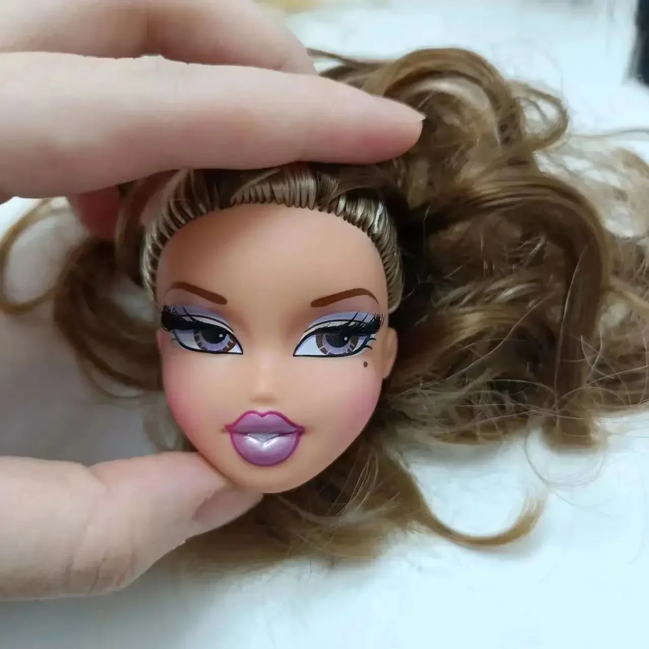 Beautiful Bratzdoll Makeup Doll Girls Love Cute Dolls head plastic head