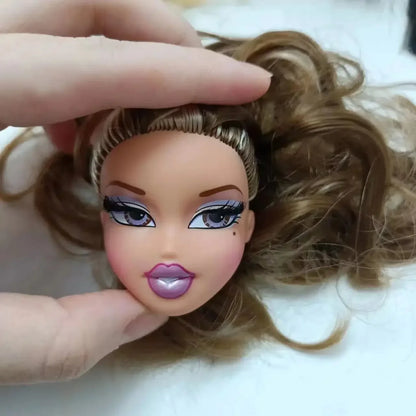 Beautiful Bratzdoll Makeup Doll Girls Love Cute Dolls head plastic head