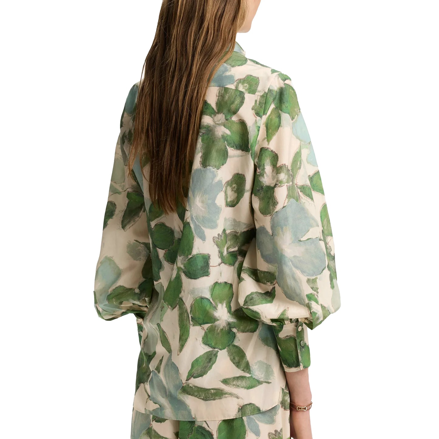 Women's Fashionable Casual Printed Long Sleeved Office Shirt