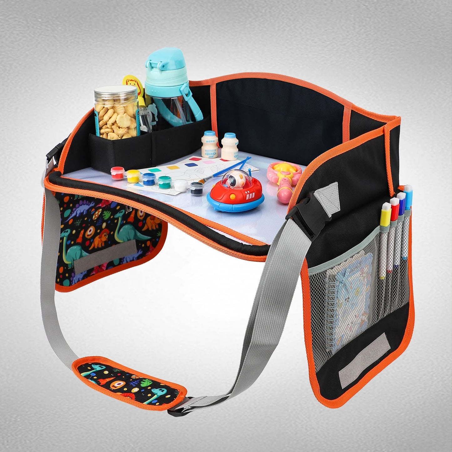 Child Go Out Small Drawing Board Kids Travel Tray for Car Seat Children's Car Portable Drawing Board Foldable Whiteboard 4-6Y