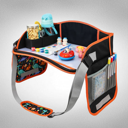 Child Go Out Small Drawing Board Kids Travel Tray for Car Seat Children's Car Portable Drawing Board Foldable Whiteboard 4-6Y