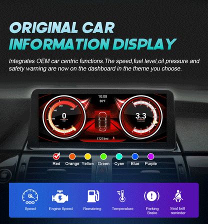 Wireless Carplay Android 14 For BMW F20 F30 F21 F22 F31 F32 F33 F34 F36 NBT EVO Multimedia Player Auto Radio Screen GPS