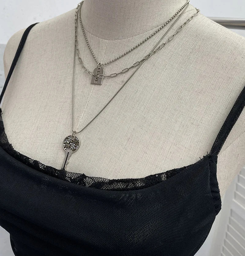 ISAROSE Summer Y2K Camisole for Women Casual Spaghetti Straps Double Layers Lace Stretch Mesh Patchwork Asymmetrical Slim Tops