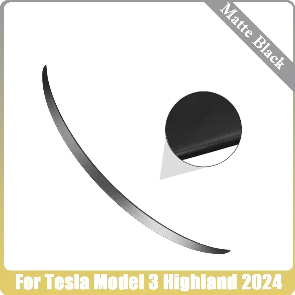 XVIP Rear Trunk Spoiler For Tesla Model Y 21-24 For Model 3 17-23 Highland 2024 Carbon Fiber ABS Wing Car Exterior Accessories