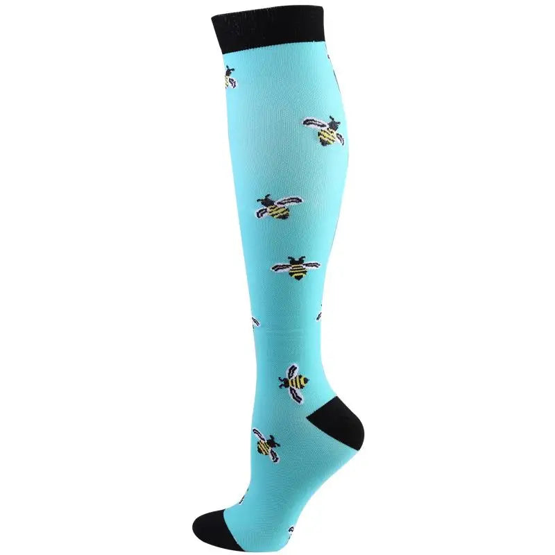 58 Styles Compression Socks 30 Mmhg Heart Star Stripe Socks New Unisex Golfs Tube Thigh Men Outdoor Long Pressure Stockings