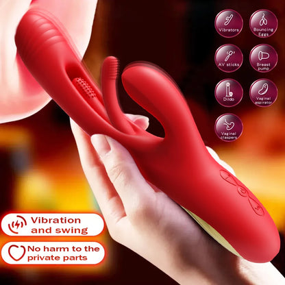 Sucking Flapping Vibrator for Women Clitoris G Spot Stimulator Dildo Tapping Vagina Massager Vibrating Adult Female Sex Toys