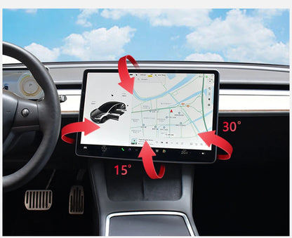 Screen Swivel Tilt Rotation Mount Kit for Tesla Model 3 Highland Y Juniper 2017-2026 Four Direction Screen Rotating Bracket