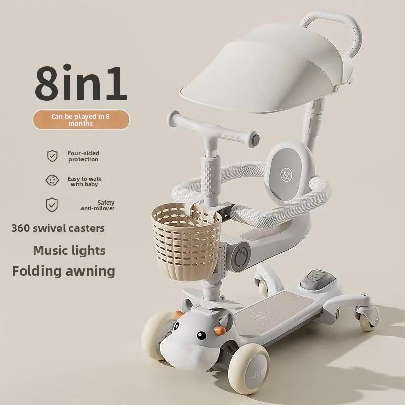 6-in-1 Toy Scooter for Boys and Girls – Children’s Scooter, Ideal for Developing Children’s Balance