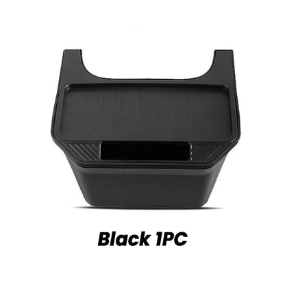 Rear Seat Storage Box for Tesla Model Y 3 Highland Organizer Center Console Bins Backseat Trash Can Garbage Bag Tray Accessories