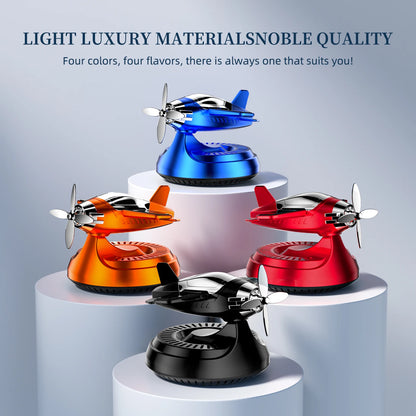 Solar Car Air Freshener Perfume Helicopter Decor Interior Decor Solar Car Rotating Aromatherapy Perfume Car Decorative Accessori
