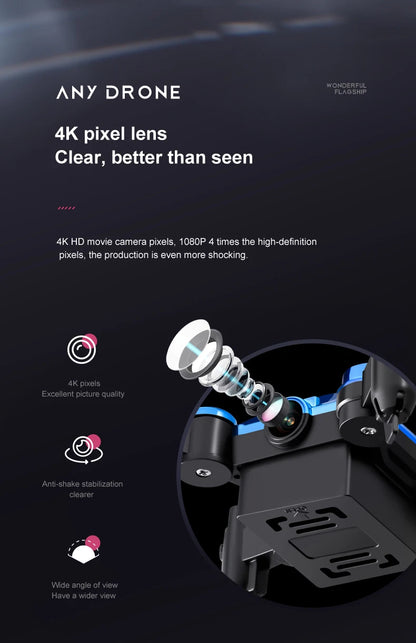 New K04 Mini Drone with Camera RC Quadcopter Altitude Hold Small Durable UAV Toy for Beginners Portable Remote Control Aircraft