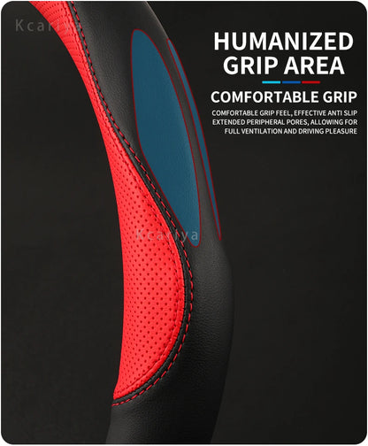 Car steering wheel cover For Mercedes A B C E R V CLASS CLA GLC GLK ML SLK VITO W123 W124 W203 W204 W176 W177 W212 W213 W221 245