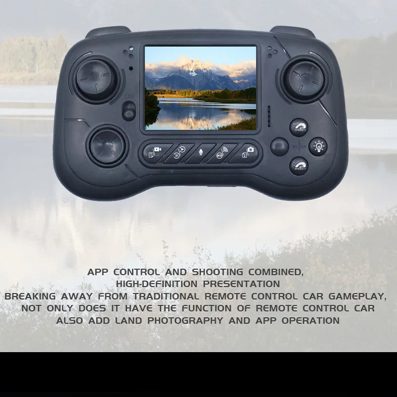Rc Car with Camera Lcd Remote Fpv Real Time Transmission High Speed 2.4g Remote Control Car Voice Chat RC Ground Vehicles Toys