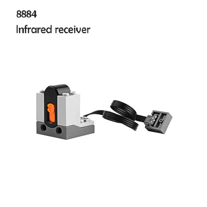Power Functions Technical Parts Building Blocks Moc Motor PF Model Technik Servo RC Car Train Construction Bricks 8882 8883 4 5