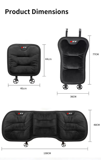 Car Seat CushionFor Audi TT Warm Flannel Thick Plush Universal Rear Seat Backrest Protector Cover