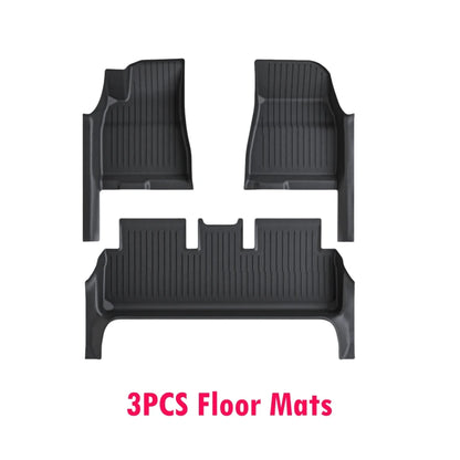 For 2024 Tesla Model 3 Highland Floor Mats with Door Sill Protector Full Cover Floor Liners with Front Rear Cargo Liner Seatback
