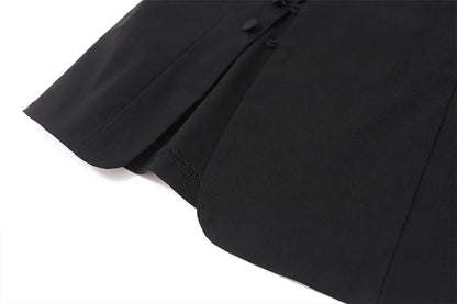 Cryptographic Elegant Asymmetrical Top with Hook and Eye Fashion Sexy Cut Out Backless Split Tops Slim Vest Summer Clothes