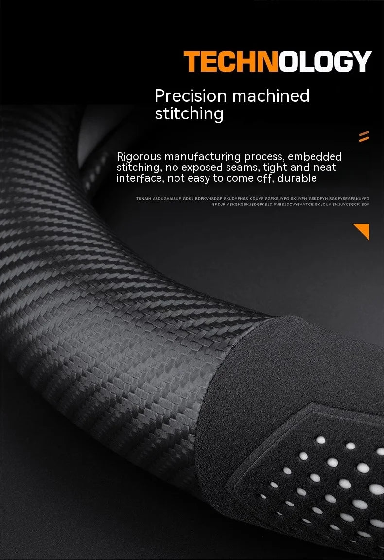 Chery Tiggo 3 4 5 7 7Pro 7 8 Plus Arrizo 7 GX 5x EQ7 Fulwin 2 A3 A5 Carbon fiber Suede Car Steering Wheel Cover Auto Accessories