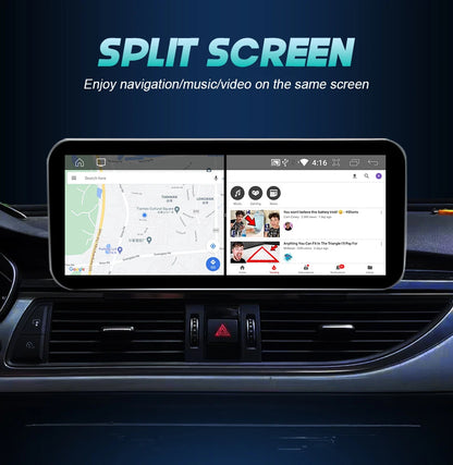 Android 14 Carplay Car Multimedia Player For Audi A6 C7 A7 2012~2018 Touch Screen 4G Music Stereo GPS Navi 8+256GB Auto Radio