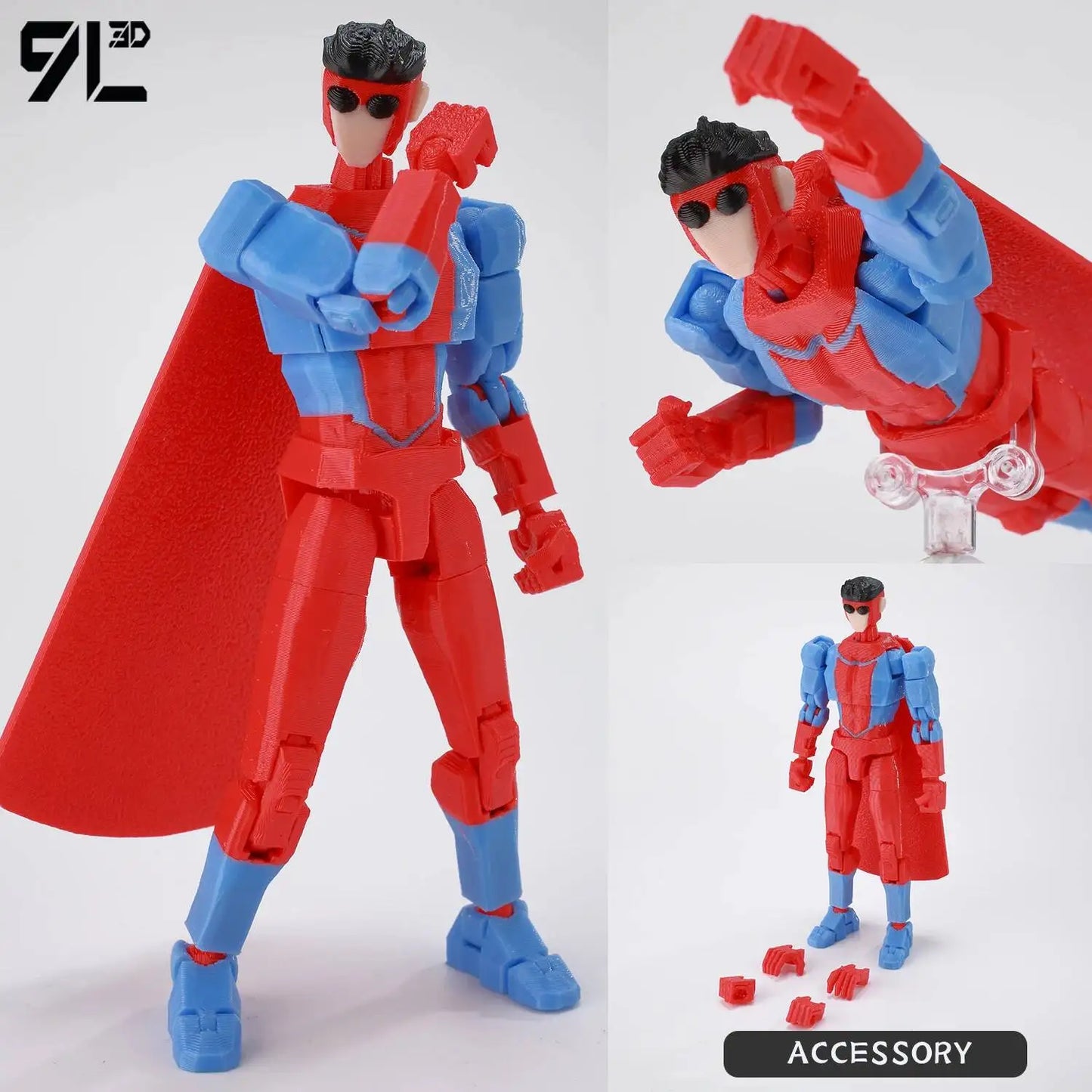 3D Printe Dummy13 T13 Unschlagbarer Mark Grayson  Mark Grayson Actionfigur Anime Sammlermodell Spielzeug für Kinder Geschenk