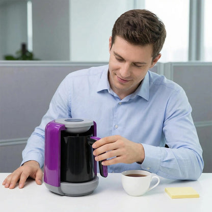 Smart digital display Turkish electric coffee maker, 480ml portable tea maker, coffee brewer