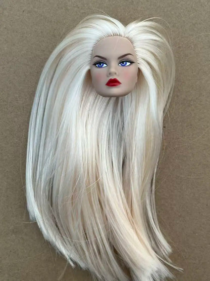 Poppy Good Makeup Head With Beige Yoga Slim Doll Body 1/6 Doll Figures Collective Toys Colorful Hair Doll Heads