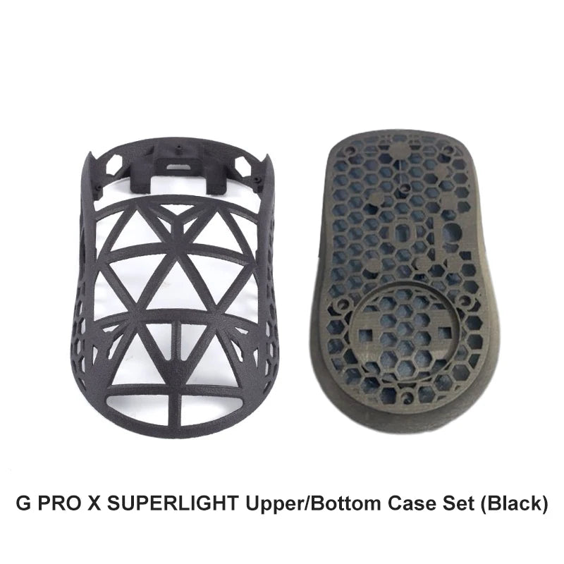compatible For G PRO X SUPERLIGHT Wireless Mouse Shell - 3D Printed DIY Mini Limited Edition Lightweight Hollow Bottom Case Kit