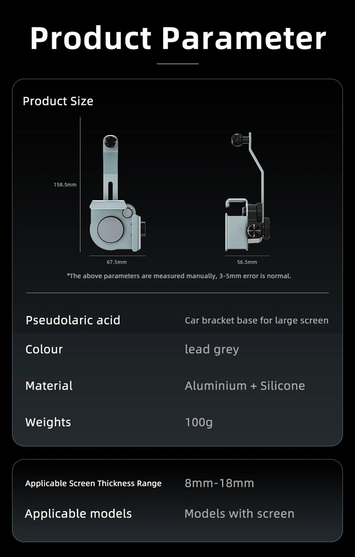 For Volvo EX30 2024 2025 Special Magnetic Phone Holder Screen Border Fixed Adjustable Metal Phone Holder RHD LHD Accessories