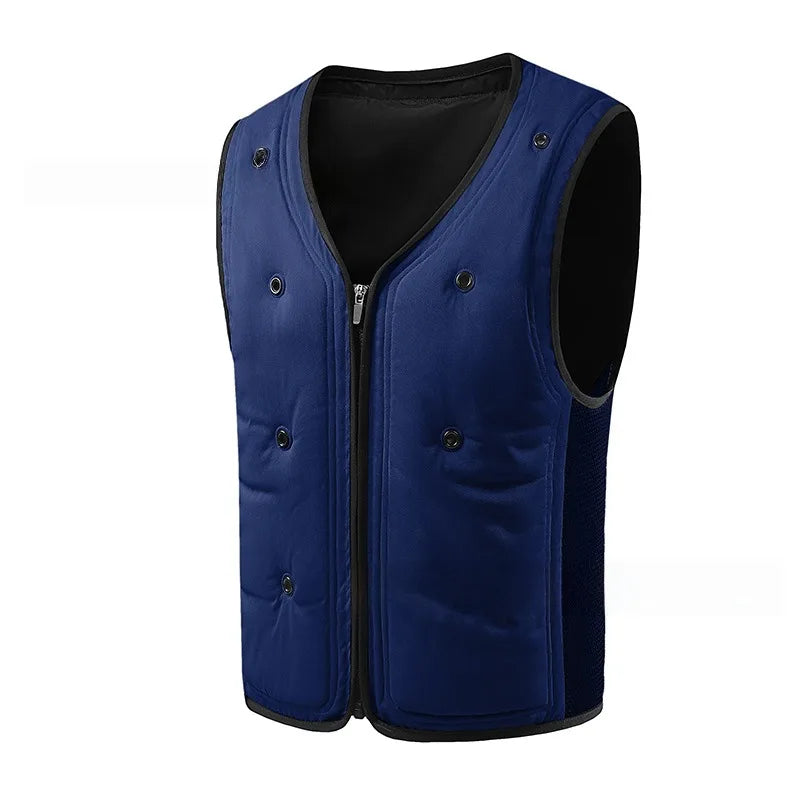 YUEYANG V-Neck Sleeveless Cooling Vest Summer Water Evaporation Welding Labor Protection No Electricity Or Magnet Required