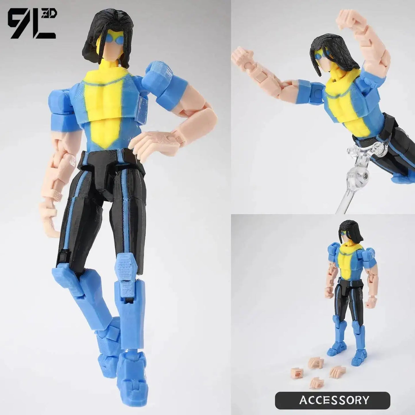 9L3D Invincible Slayer Daryl Dixon Lucky13 Action Figure Dummy13 Multi-Jointed Collectible Model Toys Titan13 Birthday Gifts T13