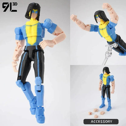 9L3D Invincible Slayer Daryl Dixon Lucky13 Action Figure Dummy13 Multi-Jointed Collectible Model Toys Titan13 Birthday Gifts T13