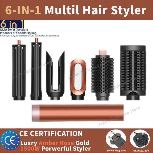 Sencimen X19 Upgraed Multil Hair Styler Auto Curling&Straightenting Barrel Nozzle Wrap Hair Dryer Professional Curly Hair Styler