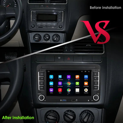 2Din Car Radio Android for Volkswagen Golf 5 6 Polo Passat B6 B7 CC Skoda Jetta Universal Multimedia Carplay Wifi GPS Navigation