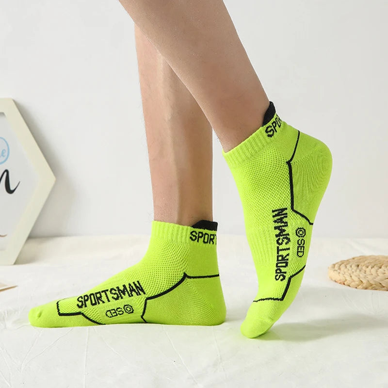 12 Pairs Summer Socks Men's Ankle Running Sports Socks Mesh Breathable Sweat Absorbent and Odor Fitness Low Cut Short Socks Thin